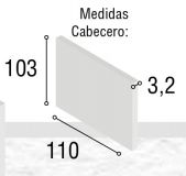 CABECERO EKO 90/105 BLANCO