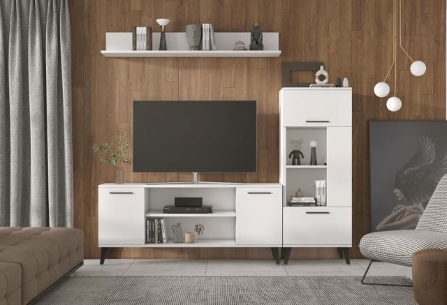 MUEBLE DE SALON DUNE DE 220  BLANCO