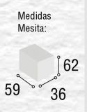 MESITA 3 CAJ SUIZA CAMBRIAN / PIZARRA