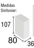 SINFONIER 5 CAJ 80 CM BLANCO