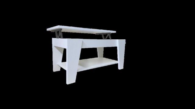 MESA DE CENTRO ELEVABLE N200 BLANCA 100*50*46