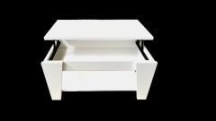 MESA DE CENTRO ELEVABLE N200 BLANCA 100*50*46