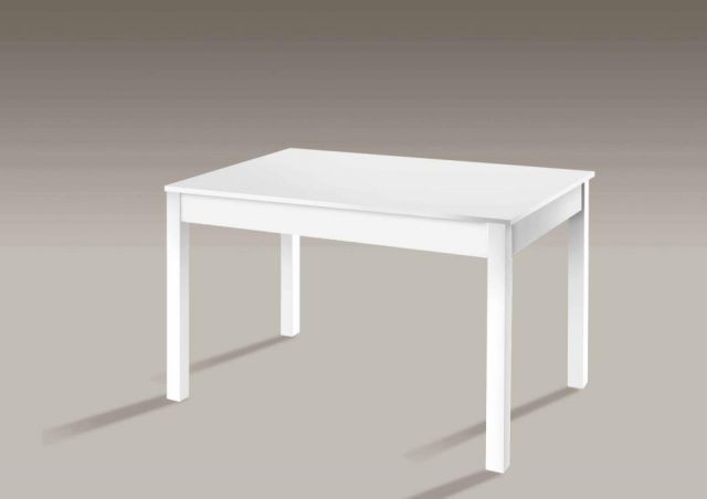 MESA COMEDOR FIJA 120*80 EN COLOR BLANCA